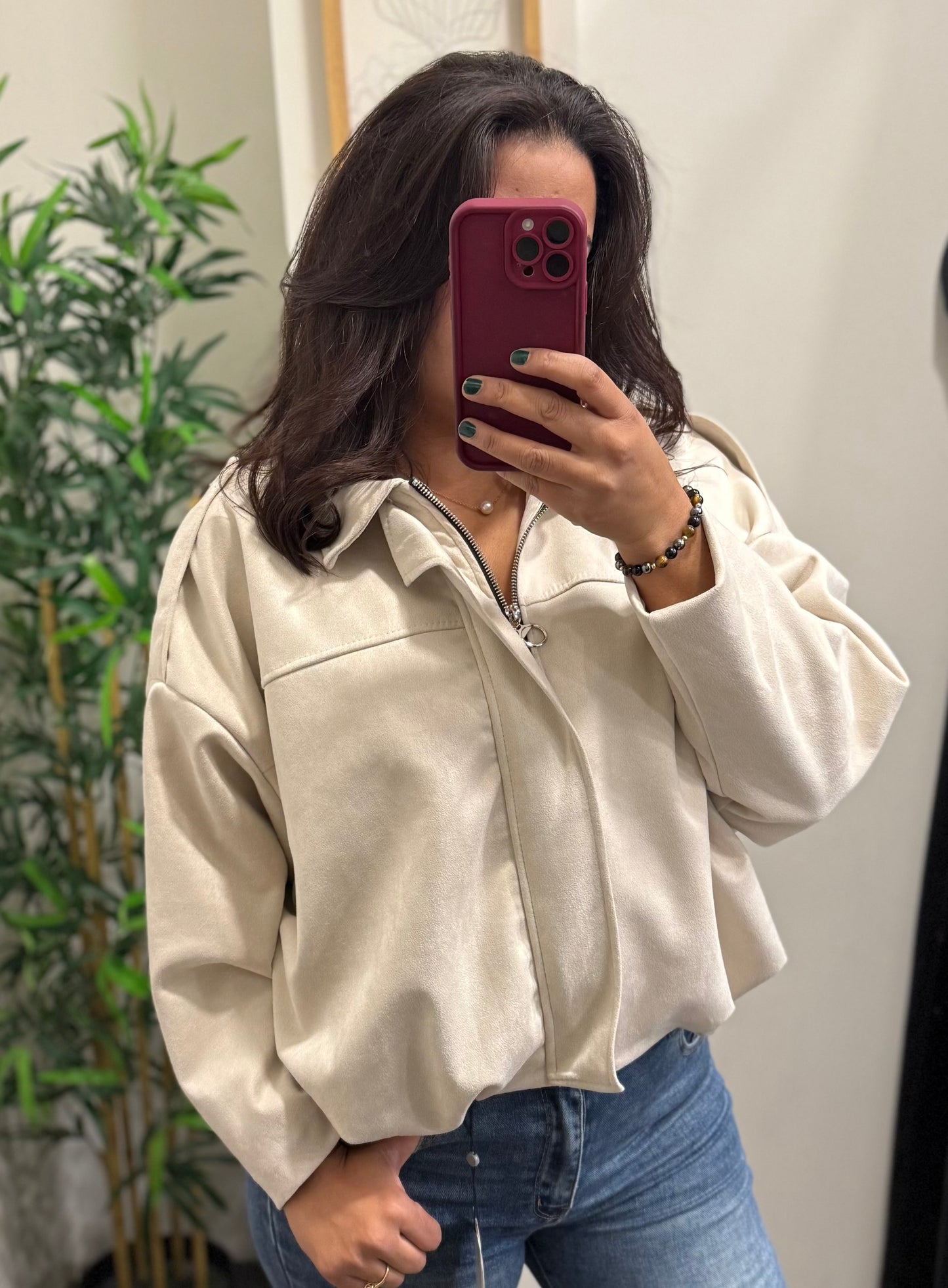 Veste en daim