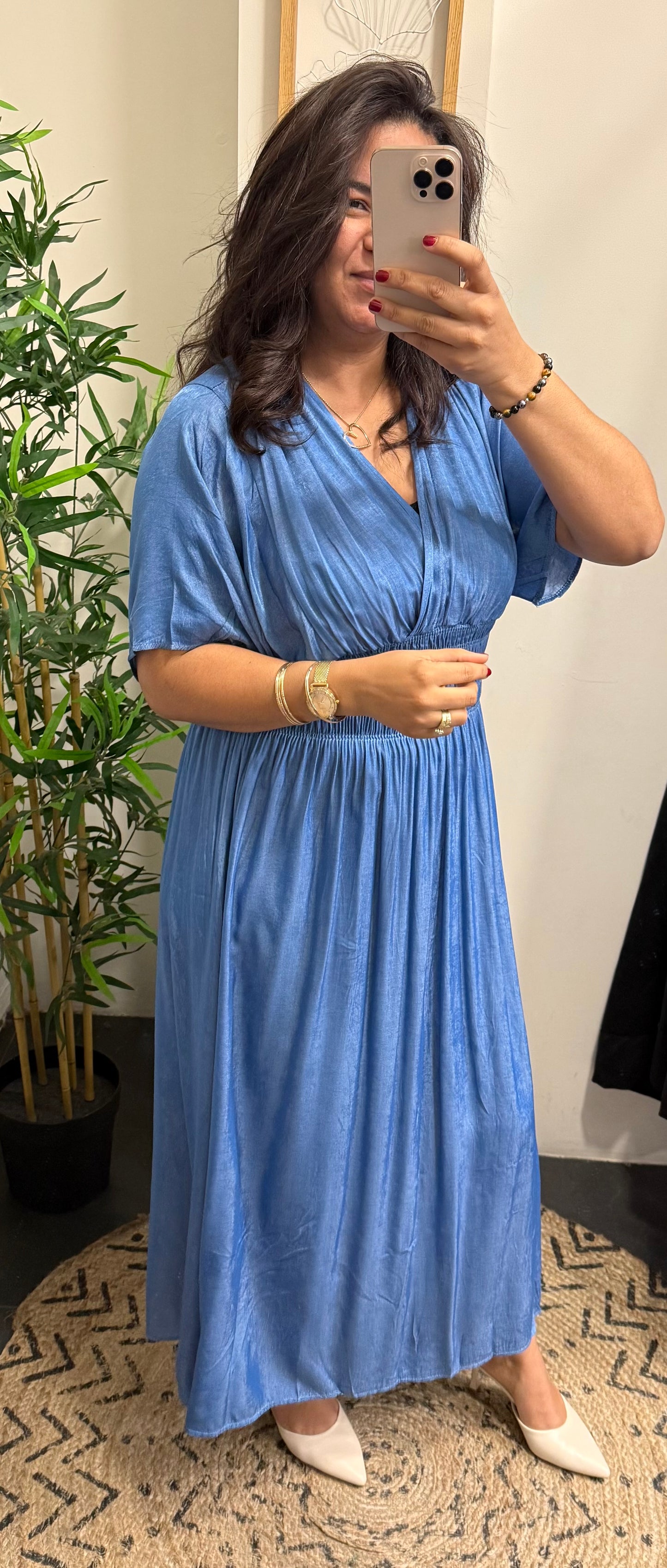 Robe en jean grand taille