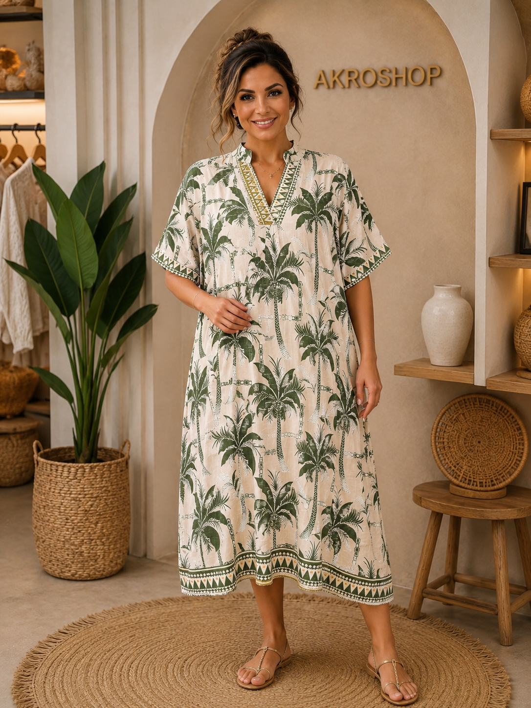 Robe palmier