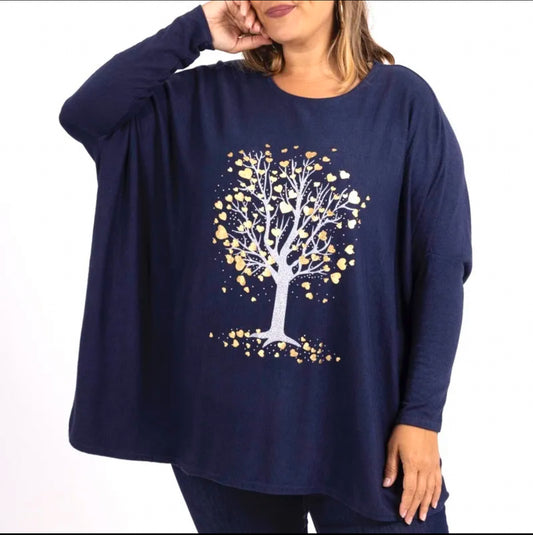 Pull arbre de vie, grand taille