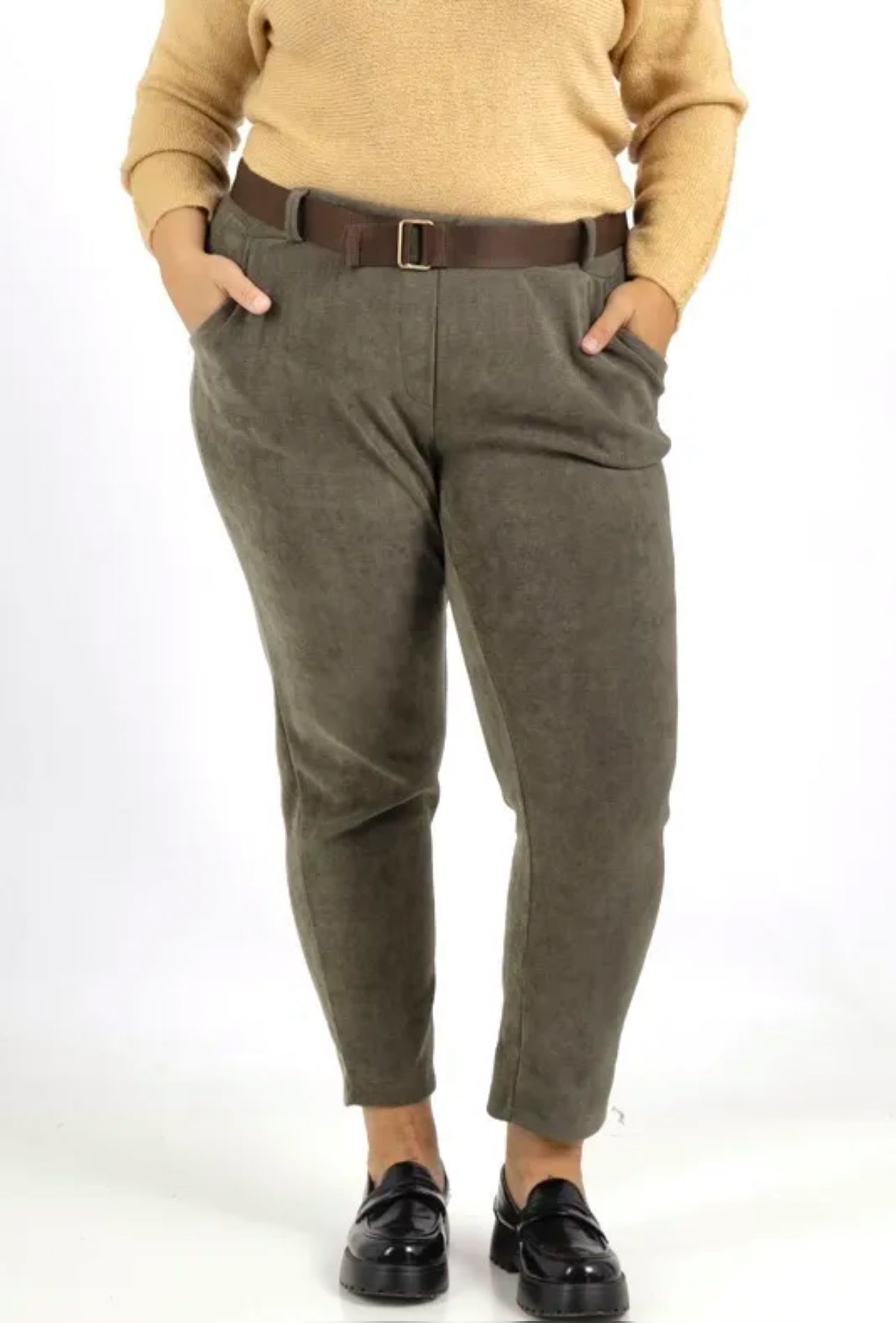 pantalon velours grande taille