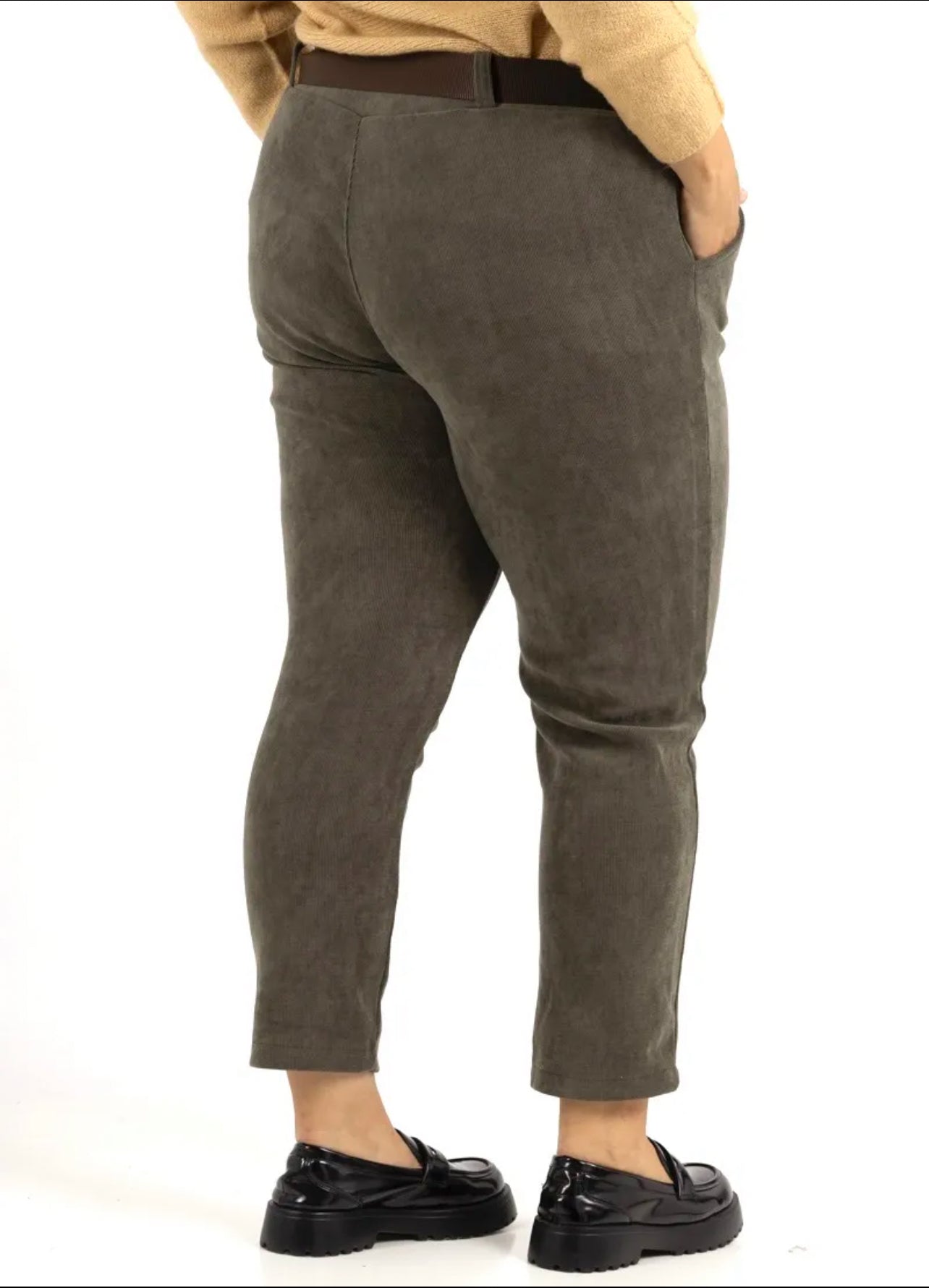 pantalon velours grande taille